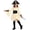 Beige [Girls Pirate Dresses Clearance Sales], variant on Girls Pirate Costume Corset Pirate Costume Kids Off the Shoulder Bell Sleeve Fairy Irregular Hem Ruffle Gothic Renaissance Medieval Peasant Dress Girl's Halloween Dresses White, 10-11 Years