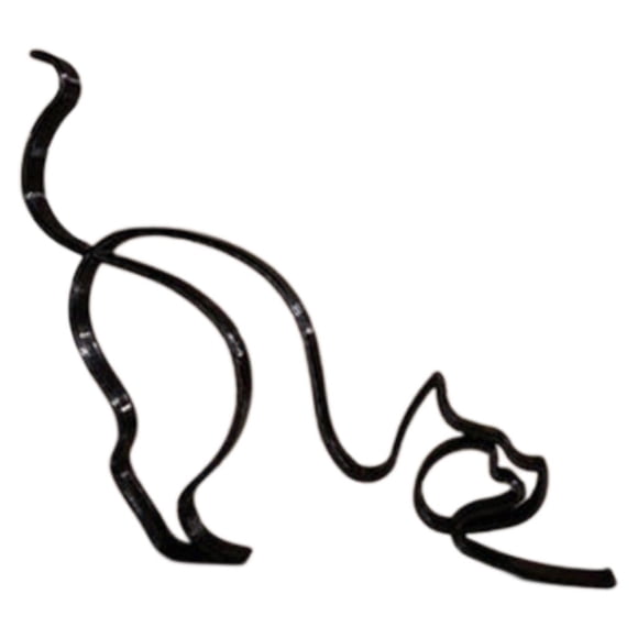 Estatuilla de Perro Gato Abstracto Magideal Escultura animal 11x16x0,5 cm