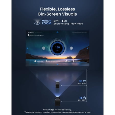 Nebula X1 4K Projector by Anker, Triple Laser Portable Home Theater, Dolby Vision, ISF & TUV Certified, 3500 ANSI Lumens, 56000:1 Contrast, Auto-Align Gimbal, GTV, Indoor & Outdoor, Backyard, Camping