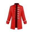 thumbnail image 2 of Odeerbi Kids Boys Renaissance Medieval Coat Stand Collar Halloween Victorian Jacket for Stage Performance, 2 of 6