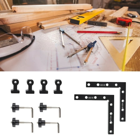 

OTVIAP Right Angle Clamps L Type DIY Woodworking Positioner Aluminium Alloy Tools 140mm Right Angle Positioner Right Angle Clamps