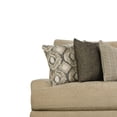 thumbnail image 2 of Benzara Contemporary Style Chenille Fabric Upholstered with Tapered Legs,Brown, 2 of 3