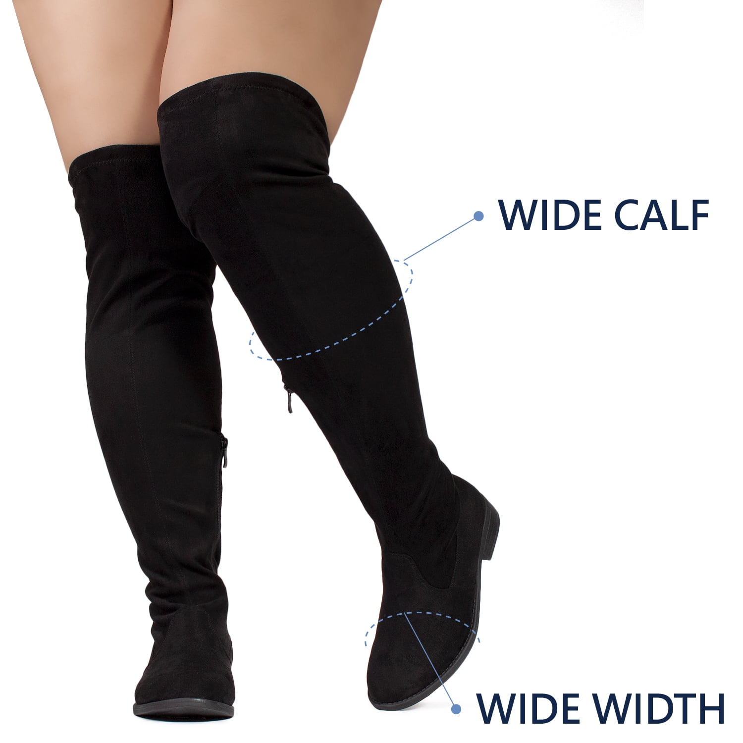 wide width sock boots
