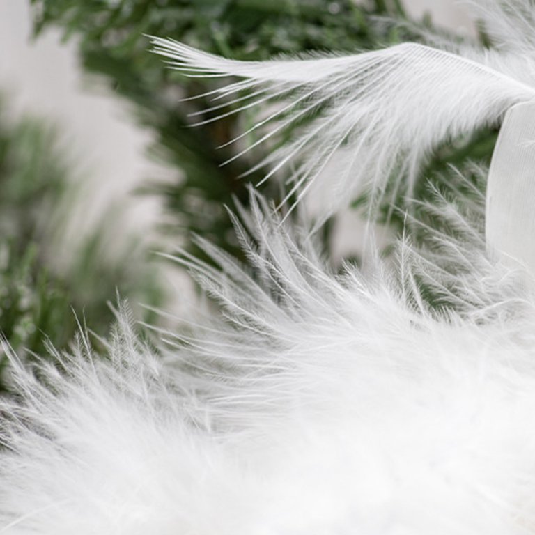 White Peacock Christmas Ornament  White Christmas Tree Decorations –   by Zucker Feather Products, Inc.