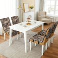thumbnail image 2 of TSOVTHRID Forest Camo Hunting Print Dining Chair Covers Quilted Removable Upholstered Chair Slipcovers Stretch Stain Resistant Anti-Slip Seat Cushion Slipcovers, Set of 2, 2 of 7