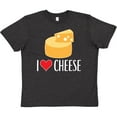 thumbnail image 3 of Inktastic I Love Cheese Funny Cheese Lover Youth T-Shirt, 3 of 5