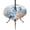 Blue, variant on Round Outdoor Tablecloth with Umbrella Hole and Zipper, Blue Red Seahorse Coastal Tablecloth with Elastic Waterproof, Summer Beach Coral Nautical Patio Table Covers for 31" - 35" Picnic Pool Tables