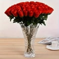 thumbnail image 4 of Costeam 30 Pcs Realistic Red Artificial Roses Bouquet, Valentines Day Home Wedding Party Decoration Floral Arrangement, 4 of 9