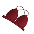 thumbnail image 4 of Sujetador Inalámbrico Transpirable Hacer subir Bralette Hilo De Algodón Sexy Ropa Interior Con Hebilla Frontal, Rojo kenally AP001473-05B, 4 of 7