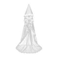thumbnail image 1 of Visland Bridal Veil Single Layer Lace Embroidered Headgear Long Style Dress Matching Wedding Headpiece Photo Shoots Props, 1 of 8