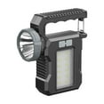 thumbnail image 1 of Solar Lantern Outdoor Waterproof Rechargeable 200 LM LED Light with USB and Solar Charging 13.5 cm x 8 cm x 3.5 cm, 1 of 6