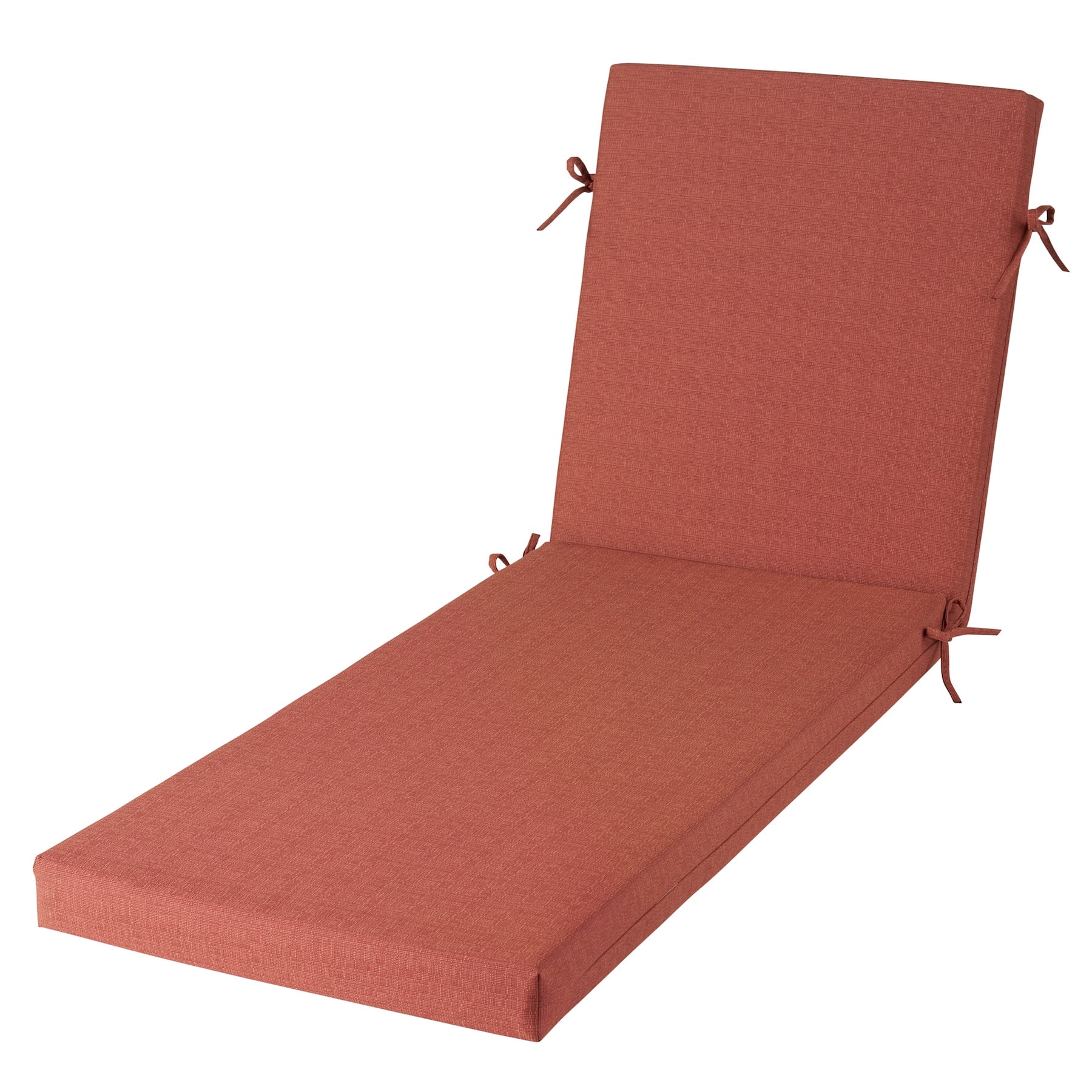 Better Homes & Gardens 72" x 23" Outdoor Chaise Lounge Cushion, 1-Piece, Terracotta