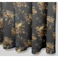 thumbnail image 2 of S4Sassy Gray Black Berry & Yellow Sparrow Bird Water Repellent Bath Shower Curtain With Roller Rings Hook-60 x 84 Inch, 2 of 6