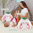 thumbnail image 3 of Peluche MIAODAM Strawberry Bunny de 18 cm para bebés y niños, 3 of 7