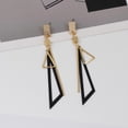 thumbnail image 3 of UDIYO Fashion Women Geometric Long Triangles Drop Ear Studs Earrings Jewelry Gift, 3 of 7