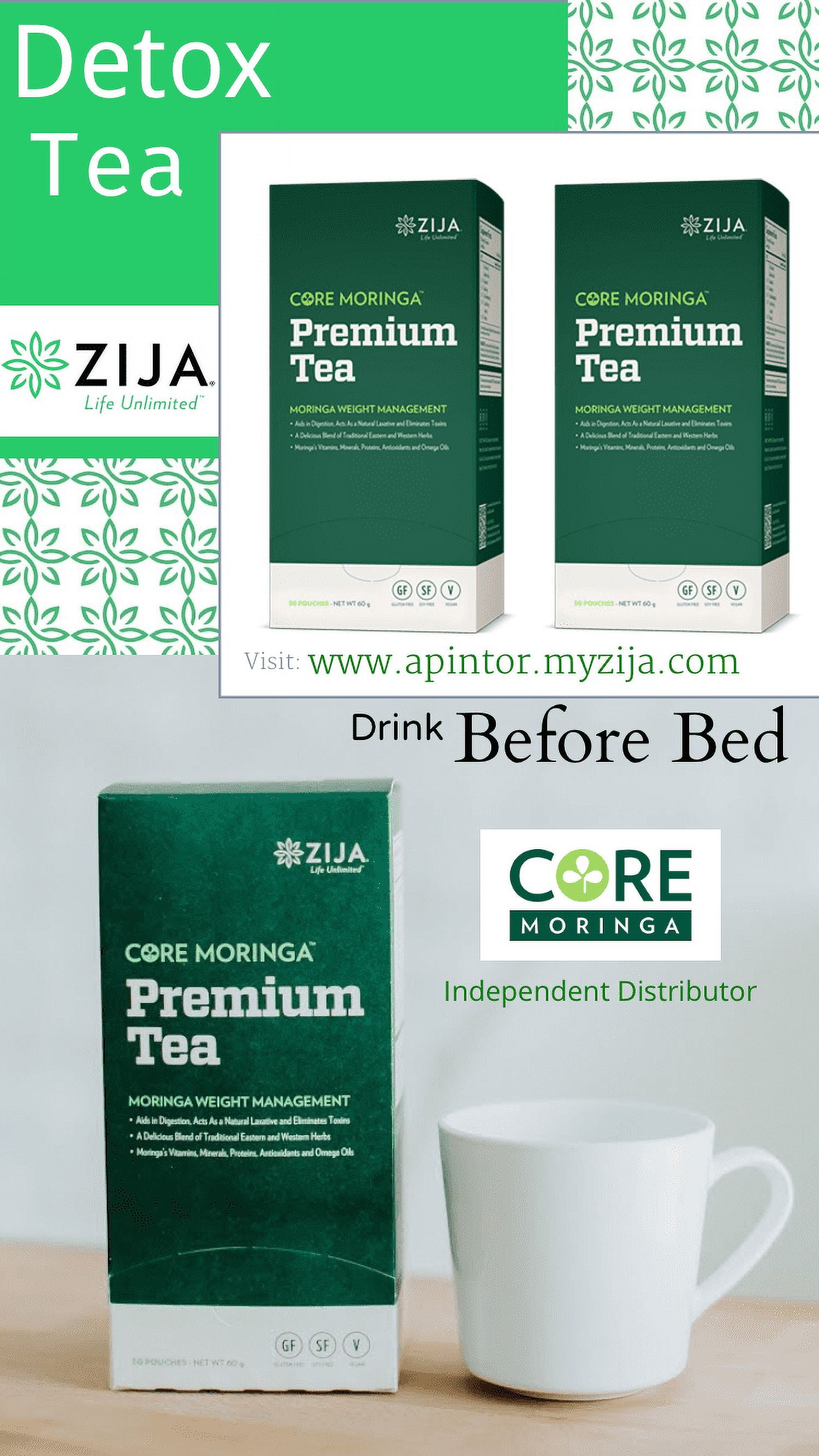 ZIJAモリンガ配合プレミアムティー30袋　2箱 b29d5e82-b08d-40b8-b240-
