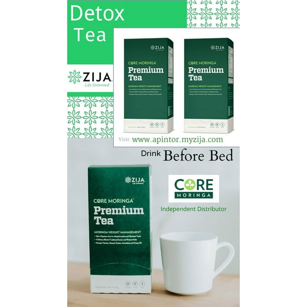 Zija  プレミアムティー　30袋入り　新品 Zija Premium Calm and Cleanse Natural Detoxifier Tea - 30 Packets
