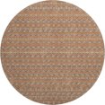 thumbnail image 2 of Addison Rugs Mayfield Premium Machine Washable Transitional Stripes Paprika Round Rug, 8' x 8', 2 of 5