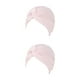 thumbnail image 4 of Qarigey Turbante musulmán Hijabs Gorras Turbantes sólidos Sombreros preatados Islámica Gorro transpirable Gorros para pacientes con cáncer Rosa claro 2Conjunto, 4 of 6