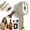 White, variant on 2026 Upgraded Electric Steam Brush, Rechargeable Hair Brush with Water Spray, Wet Electric Hairbrush, Red Light Air Cushion Mister, Reduce Frizz, Nourishes Hairs, Anti-Static
