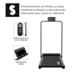 thumbnail image 4 of Caminadora Electrica Plegable 1.5 HP Antideslizante Caminadora para Correr con Pantalla LED con 12 Programas 1 a 6 km/h Banda Electrica con Modo Automatico Soporte 120 Kg, 4 of 8