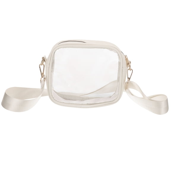 FOMIYES Clear Crossbody Belt Bag with Adjustable Strap and Detachable Design for Convenient Hands-Free Carrying