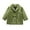 Green, variant on lnmuld Kids Coats Elegant Double Wool Trench Coat for Toddler Kids and Baby Girls Boys with Notched Lapel Design Solid Color Size:4-5 Years