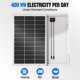 thumbnail image 2 of Panel solar ECO-WORTHY de 100 vatios, panel solar monocristalino de 12 voltios, módulo de alta eficiencia, RV, barco marino, caravana, fuera de la red, 2 of 5