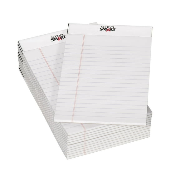 Bloc legal Notepad School Smart Junior, paquete de 12 unidades, 5 x 8