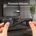 thumbnail image 3 of Fintie Case for Samsung Smart Solar Cell Remote 2024 2023 TM2360F / TM2361F / TM2360E / TM2361E BN59-01436A BN59-01432A BN59-01432J, Light Weight Anti Slip Shockproof Silicone Cover, Black, 3 of 9