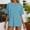 Light Blue, variant on Women's T Shirts Short Sleeve Crew Neck Basic Tees Womens Summer Clothes Women's Clothing