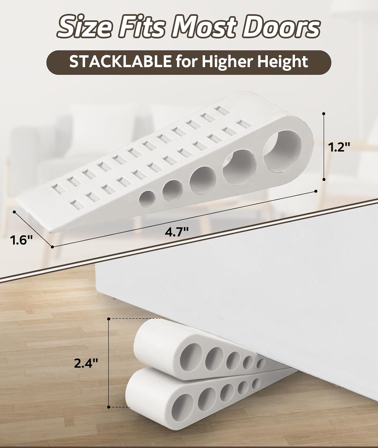 SlipStopper Anti-Slip Rubber Door Stops (3 Pack) photo 5