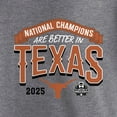 thumbnail image 4 of Men's Heather Gray Texas Longhorns 2025 NCAA Softball Women's College World Series Champions Tri-Blend T-Shirt, 4 of 4