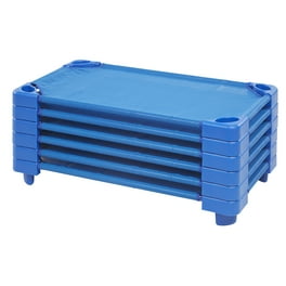 ECR4Kids Portable Toddler Size Sleeping Bed Kiddie Cot with Sheet in Blue 6 Pack Walmart