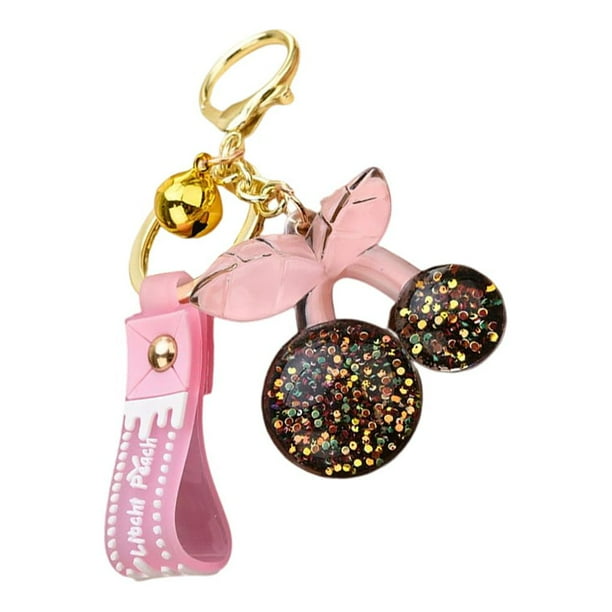Transemion Fashion Keychain with Cherry Pendant Personalized