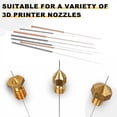 thumbnail image 4 of Uxcell 20pcs 3D Printer Nozzle Cleaning Needles 0.4mm Stainless Steel Nozzles Cleaner Tool 3D Printing Nozzle Cleaning Kit for 3D Printers Accessories, 4 of 6