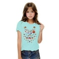 thumbnail image 2 of Piuwrlz Kid Short Sleeve Sweatshirt Girls T-Shirts Blue Size 9 Years, 2 of 4