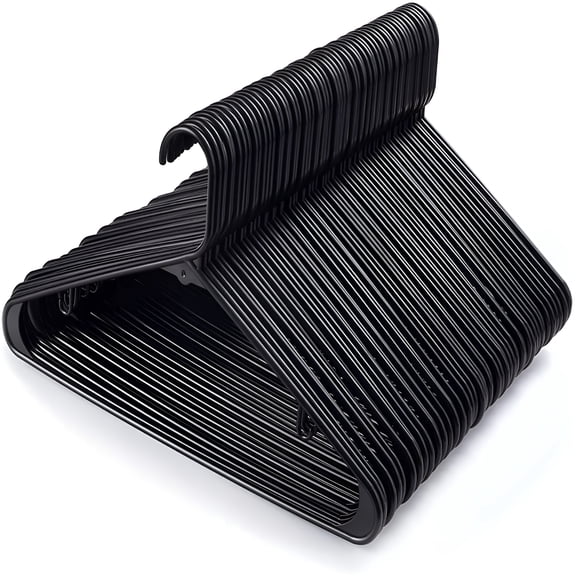 LAMIRO Plastic hangers (pack of 20 pieces) Durable tubular shirt hangers are ideal for laundry and daily use,slim and space-saving,heavy-duty hangers