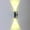Yellow, variant on XMMSWDLA Double-Headed Led Wall Lamp Home Sconce Bar Porch Wall Decor Ceiling Lightled Double Wall Lamp Short Straight Bar -6w Blue