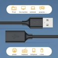 thumbnail image 4 of Cable de extensión USB de 0,5/1/2/3/5 M, Cable de datos 3,0 para ordenador portátil, TV, SSD 3 0, conector macho a hembra para impresora de cámara de ordenador, 4 of 5