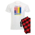 thumbnail image 1 of CafePress - I Stand With Ukraine Support Ukrainian Ame Pajamas - Men's Light Pajamas, 1 of 1