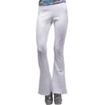 thumbnail image 2 of Women's White 70s Flared Boogie Disco Pants Costume X-Large 12-14, 2 of 2