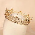 thumbnail image 2 of Adorno para el pelo de rey, corona de reina, princesa, cumpleaños, graduación, tiara, fiesta de boda, accesorios para el cabello de cristal para mujeres y niñas, 2 of 7