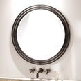 thumbnail image 4 of Native Trails Asana Black Round Wrought Iron Mirror, 4 of 5