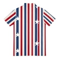 thumbnail image 4 of Men's USA 250th Anniversary Patriotic Stars Polo Shirt American Flag Style Casual Short Sleeve America 250 Merchandise, 4 of 6