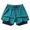 Blue, variant on Men's Ice Silk Running Shorts 2-in-1 Split Hem Training Gym Active Summer Shorts