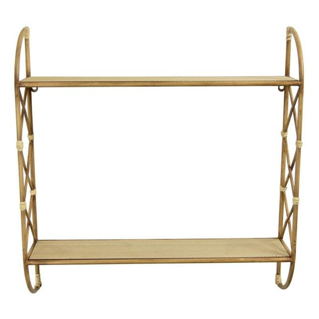 Plutus PBTH93185 Modern Metal Wall Shelf, Brown