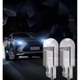 thumbnail image 3 of 10 luces LED T10 de gran tamaño para interior de coche, luz de matrícula transparente tricolor COB de alto brillo, luz de lectura, luz trasera para coche, luz pequeña (blanca), 3 of 3