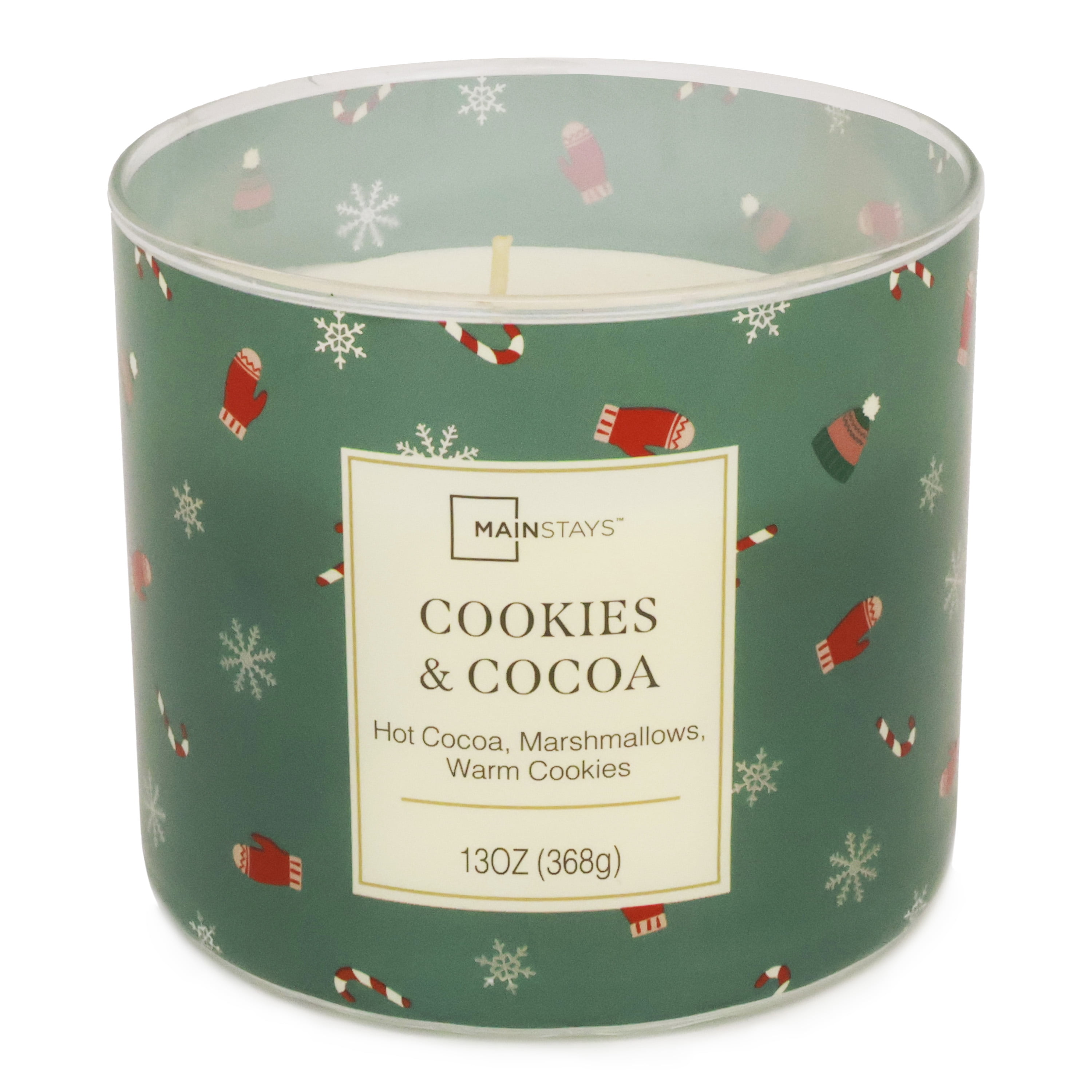Mainstays 3-wick Cookies and Cocoa Designs, 13-Ounce