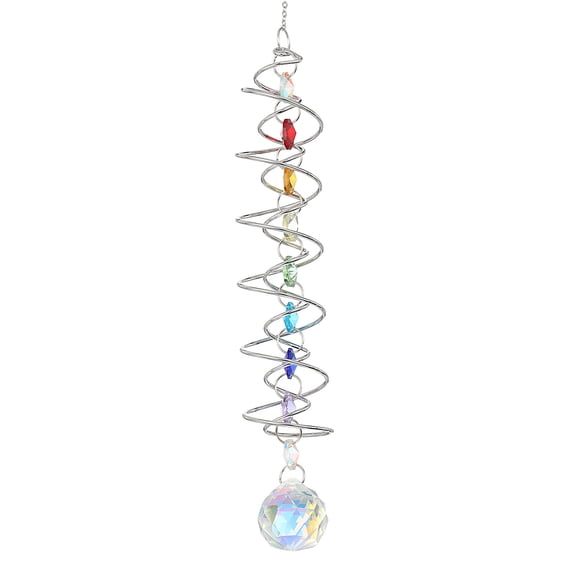 Suncatchers for Windows Hanging Indoor Window Outdoor Decor Silver Colorful